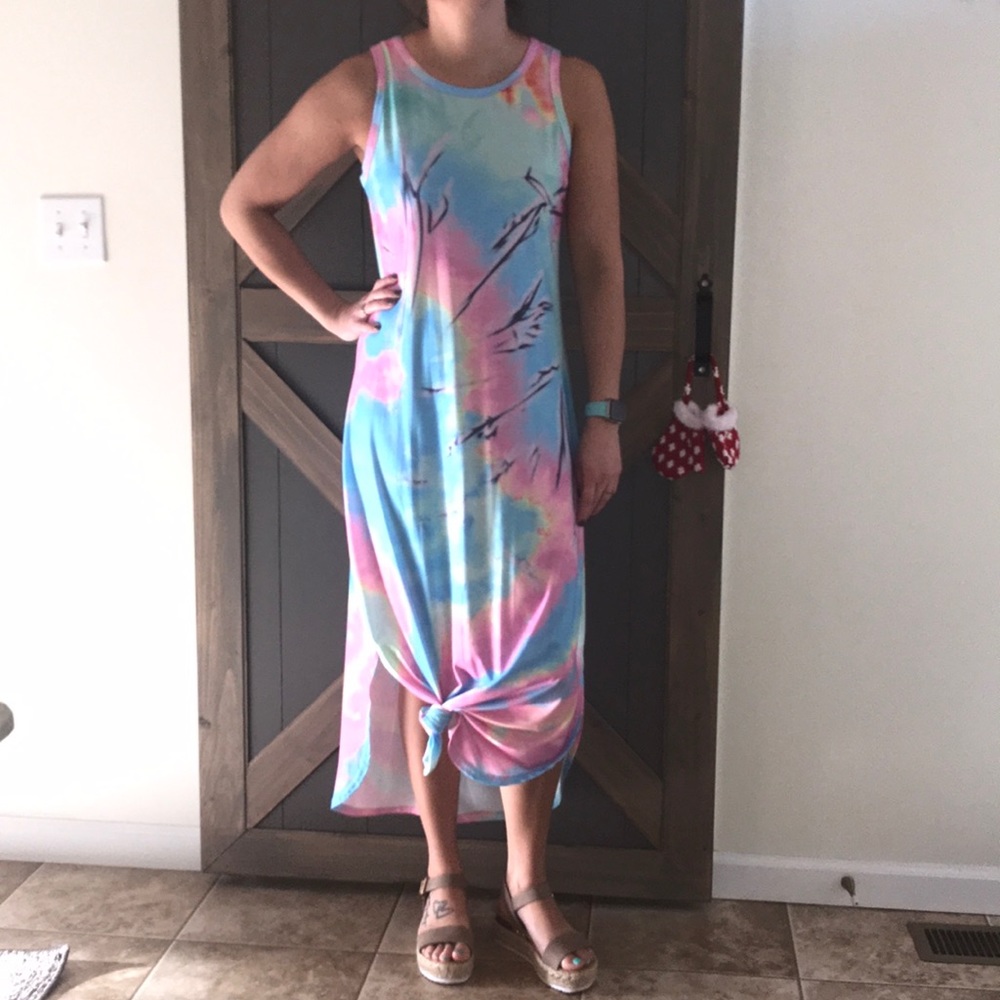 Vaida tie dye maxi dress